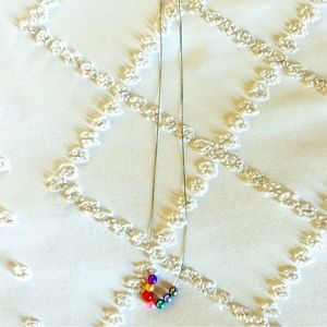 Beautiful long colored bead necklace
